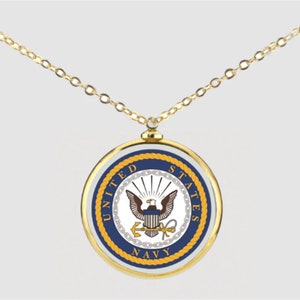 U.S. Navy Necklace | Military Pendant for Sailors | Navy Gift for Him or Her
