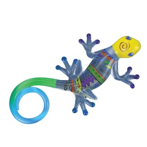 Southwest Gecko Figur | Handgefertigte Glas Eidechse Wüsten Decor Geschenk