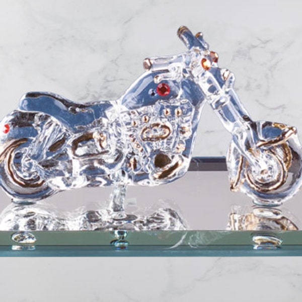 Glass Motorcycle Etsy