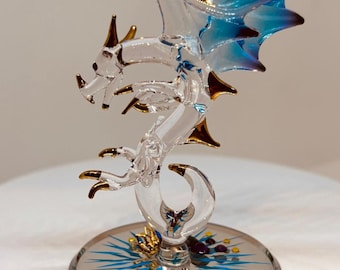 Juwel Wächter Drache Figur | Fantasy Klare Gemmen Dekor