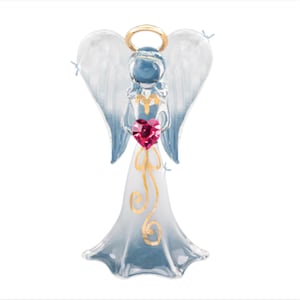 Engel Figur, Weißer Angelique Glass Engel, Handgemachtes Engel Geschenk, Engel Statue, Weihnachtsgeschenke für Sie / Ihn, Wohnkultur