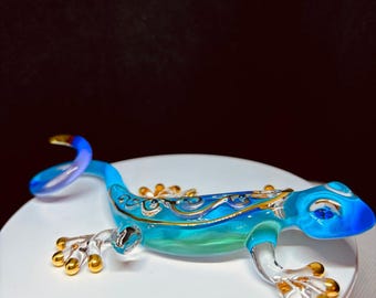 ヤモリの置物　ガラス製 ヤモリ コナ ガラスの置物 - Etsy 日本