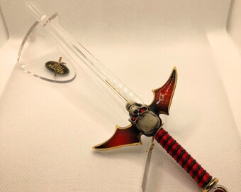 Skull Sword Figurine | Fantasy Collectible | Gothic Home Display