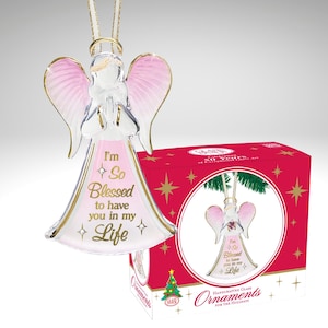 I’m Blessed Angel Ornament | Handcrafted Faith Collectible | Inspirational Home Display