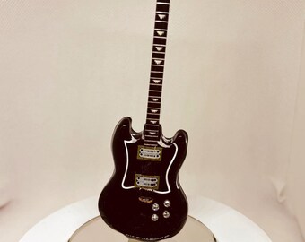 SALE 1/8 Scale Miniature 'ZEMAITIS Guitar Collection Metal Front