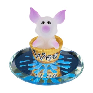 Handmade Pig Figurine, Farm Animals, Desktop Décor