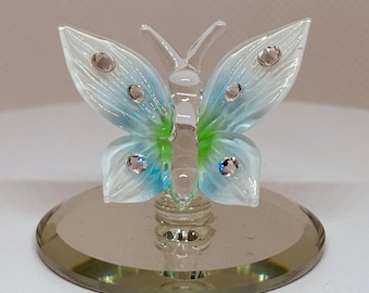 ヴィンテージアートガラスの蝶の置物 - Etsy 日本