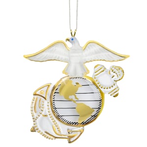 USMC Eagle Globe and Anchor Ornament | Marine Corps Christmas Gift | Military Support Decor