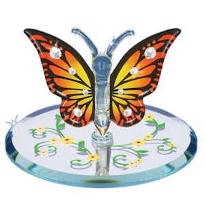 Monarch Butterfly Figurine, Handmade Glass Butterfly, Gift for Butterfly Lovers, Mother&#39;s Day gift, Home Decor
