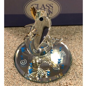 Handcrafted Playful Dolphin Figurine