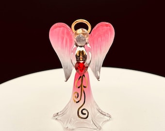 Red Angelique Angel Figurine | Faith Gift Christian Home Decor Inspirational Keepsake