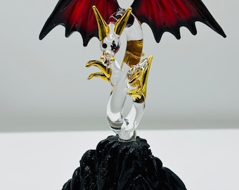 Scary Dragon Figurine | Handcrafted Gothic Fantasy Collectible Gift Decor