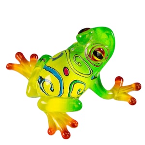 Frosch Figur, Handgefertigte Miniatur Frosch Statue, Tierfiguren, Wohnkultur, Geschenk für Frau
