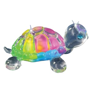 Snow Cone Turtle | Rainbow Turtle Figurine | Handcrafted Glass Animal Gift