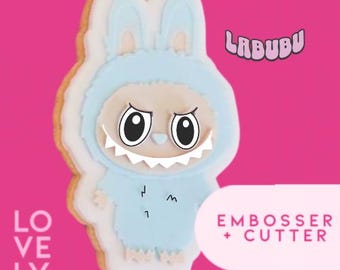 Bubu Character Doll plushie fondant stamp embosser cookie cutter