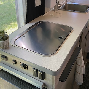 Stainless Steel Stove Top Cover | Fits Suburban and  Dometic Stoves | Winnebago Solis 59P & 59PX RV Replacement