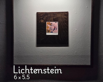 Lichtenstein Pop Art Print, Gloss Varnish Finish (6 x 5.5)