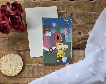 Gothic Bikini Bottom Greeting Card/Holiday Card : 8.5 x 5.5