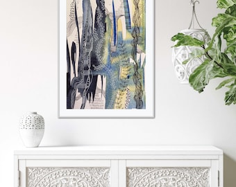 Abstract Watercolour, Modern Art, Contemporary Art, Home Decor, Gift
