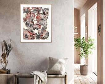 Abstract Art Print, Watercolour Ar, Contemporary Art, Ocean Inspired Art, Beach Art, Home Decor, Gift