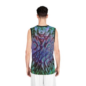 Men’s Tank Top Psychedelic Alien Themed Gift for Trippy Art Lovers Festival Apparel Gift for Him