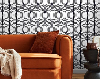 Elegant geometrisch Peel-and-Stick-behang - verwijderbare muurdecoratie