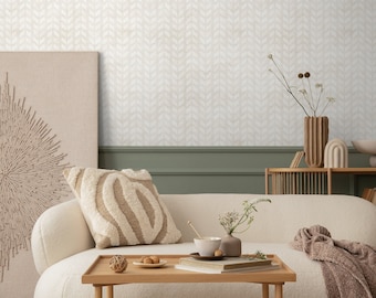 Beige geometrisch peel-and-Stick-behang – verwijderbaar muurdecoratie