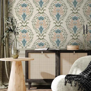 Victorian Floral Peel and Stick Wallpaper – Garden Home Decor
