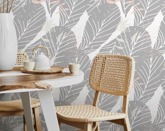 Removable Wallpaper Floral Wall Mural Temporary Wallpaper Nursery Wallpaper Wall Decor Wall Paper Removable Peel and Stick Wallpaper - A678