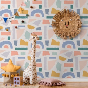 Wall Decor Wallpaper Peel and Stick Wallpaper Removable Wallpaper Home Decor Wall Art Room Decor Abstract Wallpaper / Cute Wallpaper - B446
