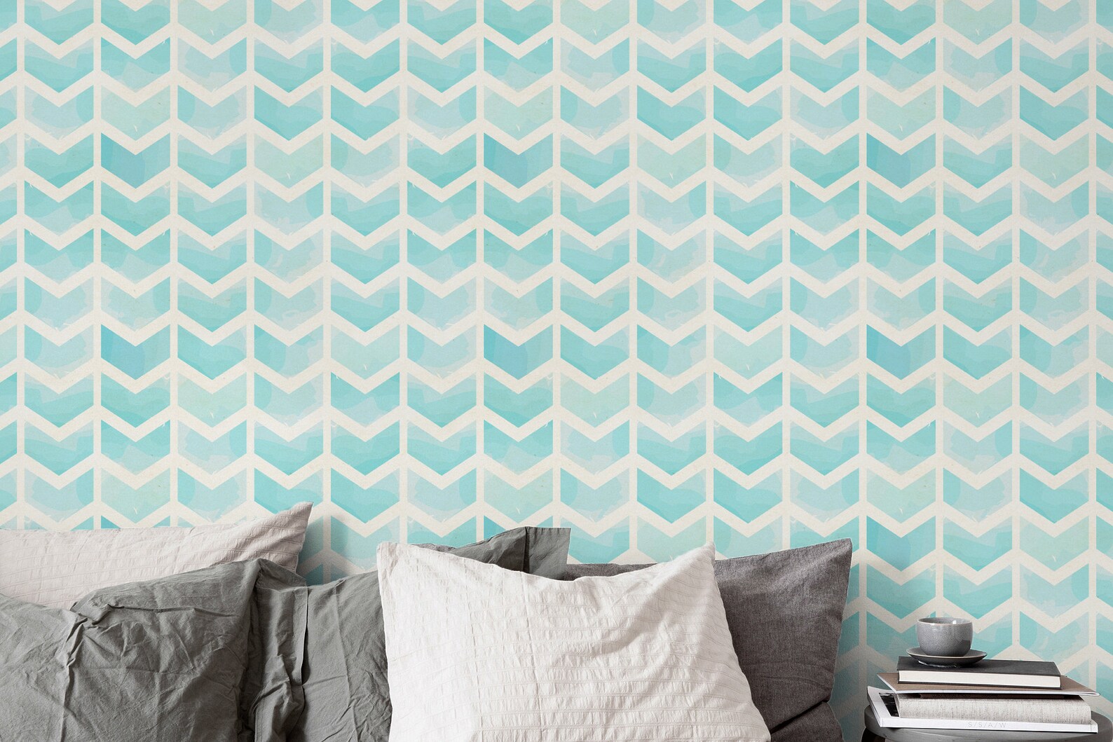 Herringbone Wallpaper Removable Wallpaper Nursery Decor Etsy