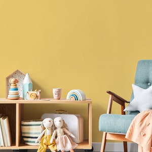 Light Yellow Wallpaper / Solid Color / Peel and Stick Wallpaper Removable Wallpaper Home Decor Wall Art Wall Decor Room Decor - D457