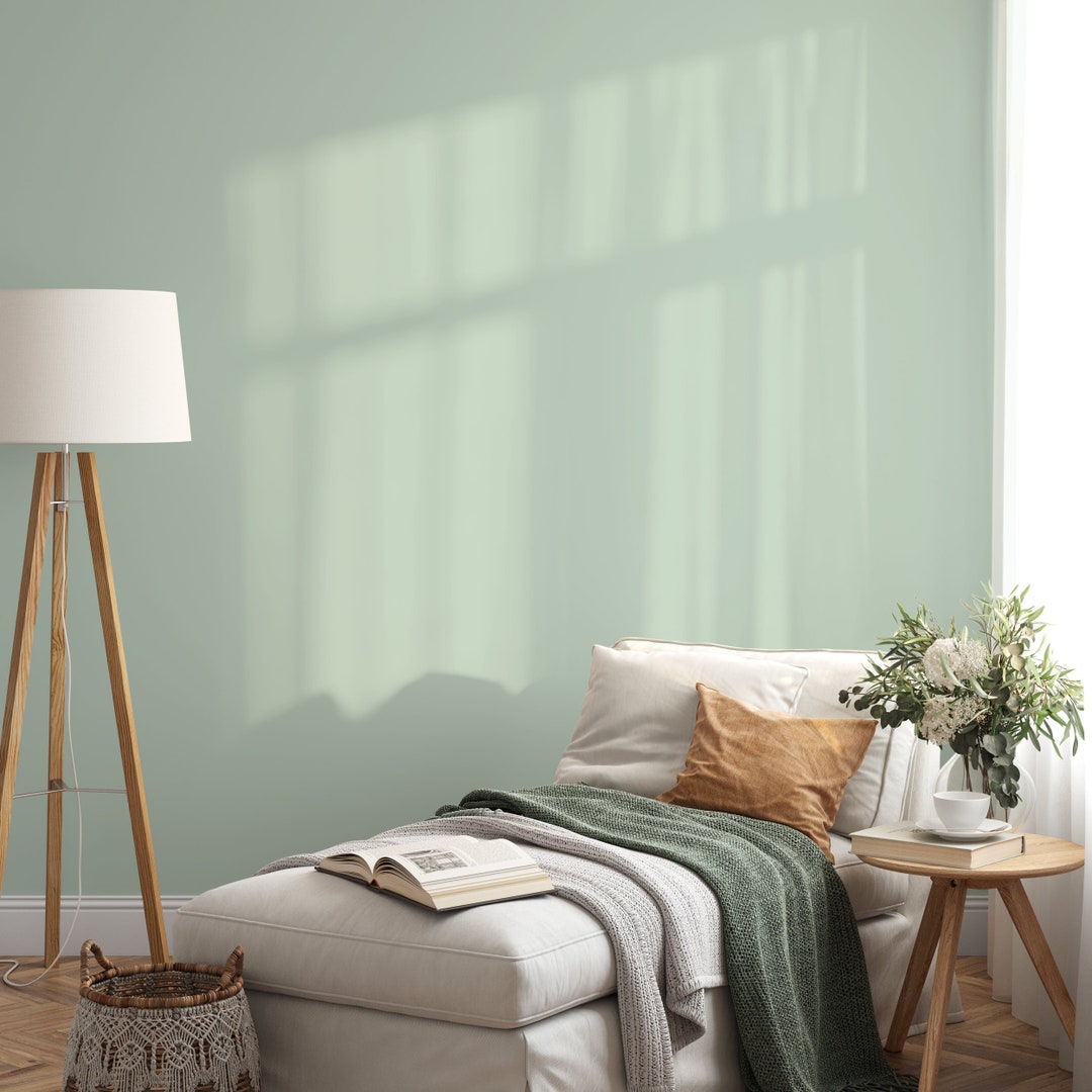 Light Green Wallpaper / Solid Color / Peel and Stick Wallpaper ...