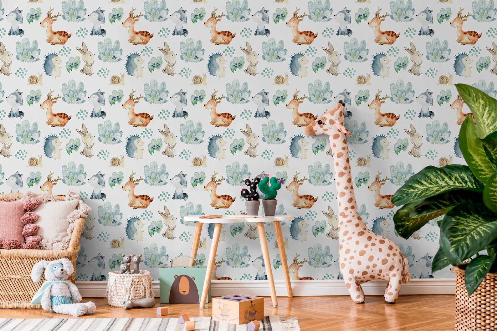 Temporary Wallpaper Nursery Decor Removable Wallpaper Peel and Etsy