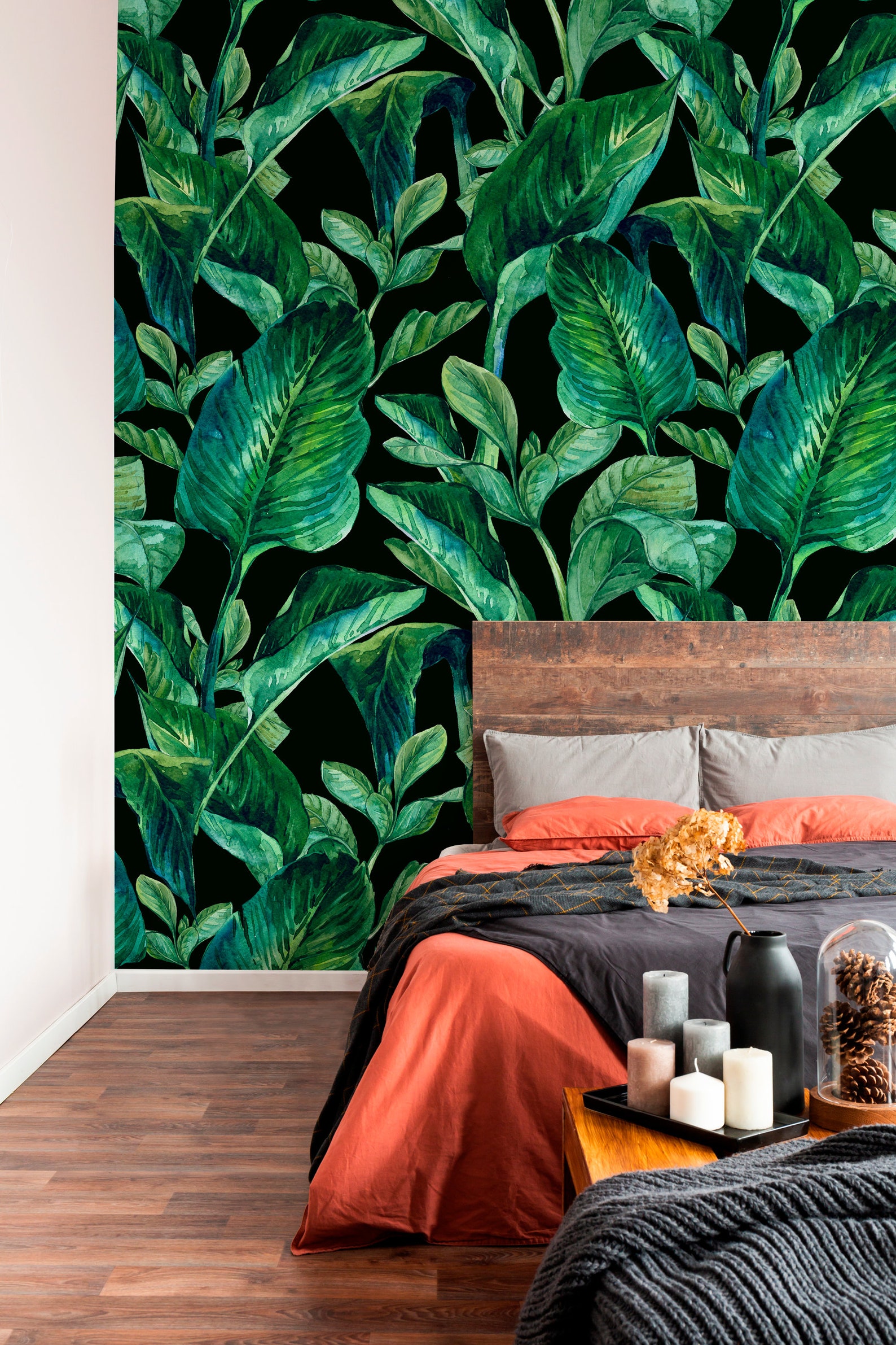 Removable Wallpaper Floral Wall Mural Temporary Wallpaper Etsy