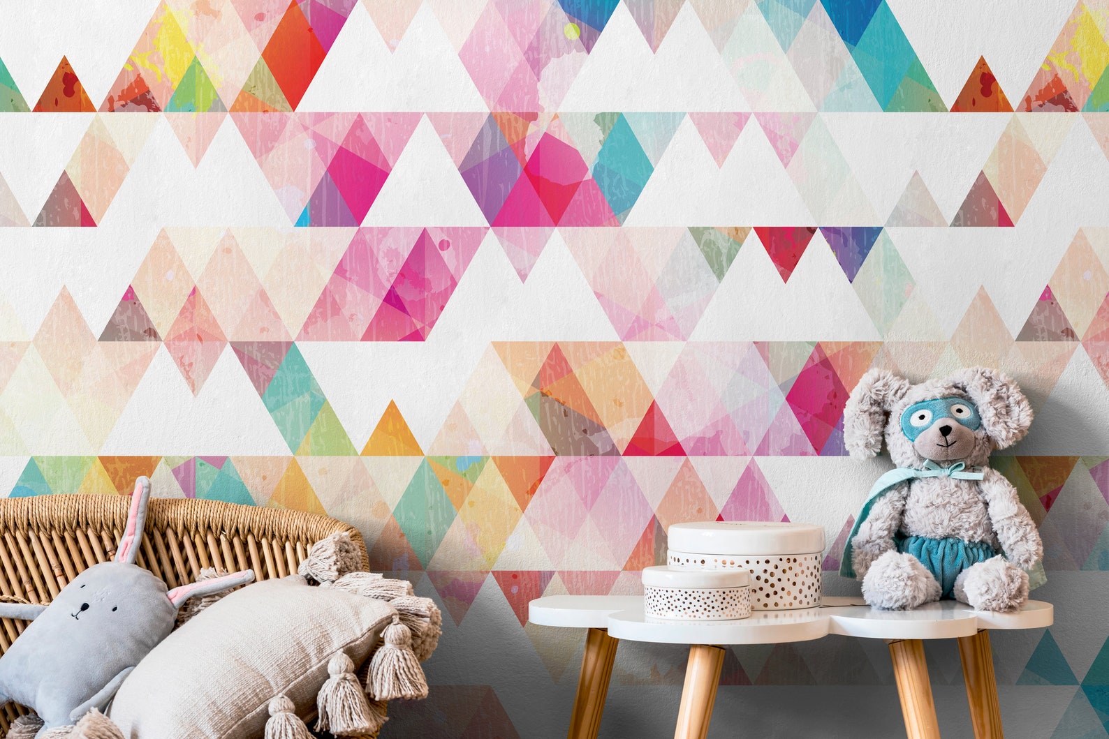 Watercolor Wallpaper Removable Wallpaper Watercolor Print Etsy