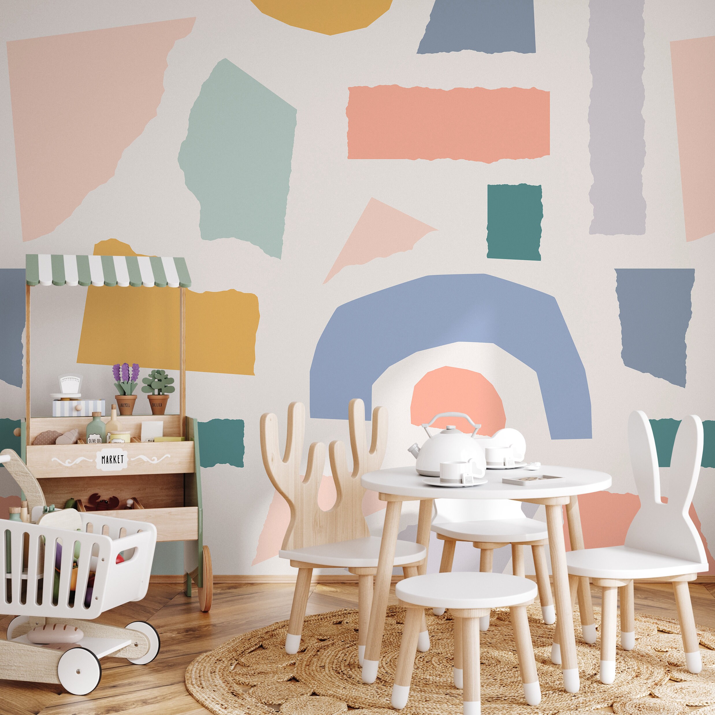 Temporary Wallpaper, Removable Wall Decor, Peel and Stick Wallpaper ...