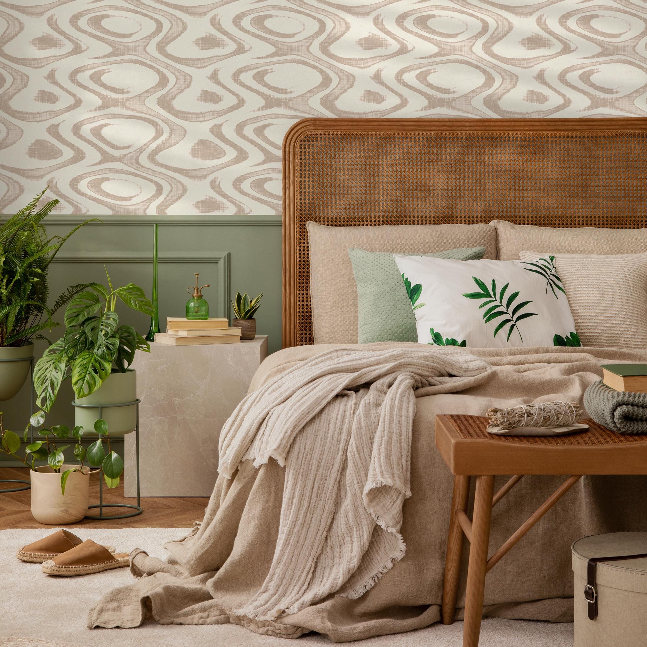Abstract Wave Peel and Stick Wallpaper - Removable Home Decor - Etsy