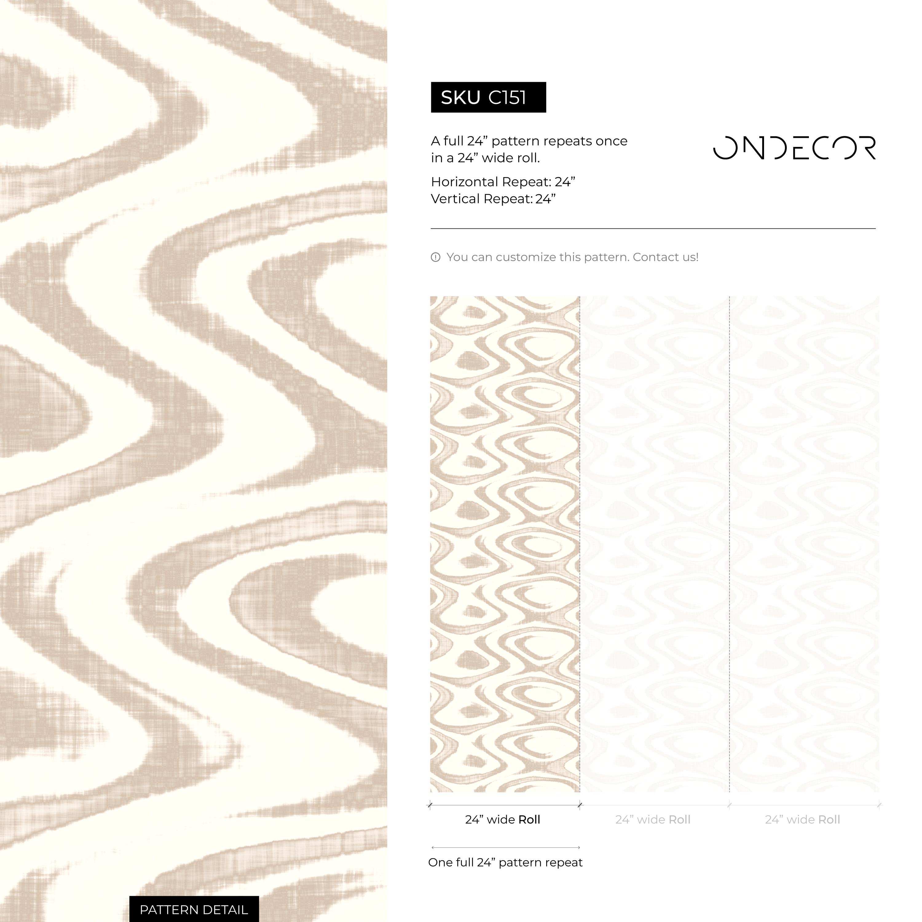 Abstract Wave Peel and Stick Wallpaper - Removable Home Decor - Etsy