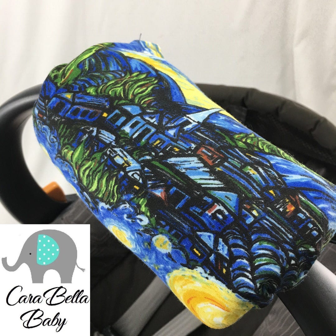 Car Seat Arm Cushion, Starry Night, Blue, Neutral, Boy, Girl, Car Seat Arm Pad, Car Seat