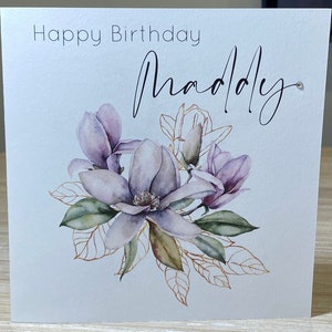 Personalised birthday card