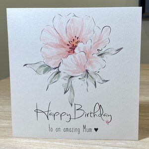 Mum Birthday card - option to personalise