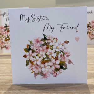 Sister birthday card