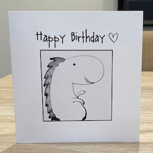 Dinosaur birthday card