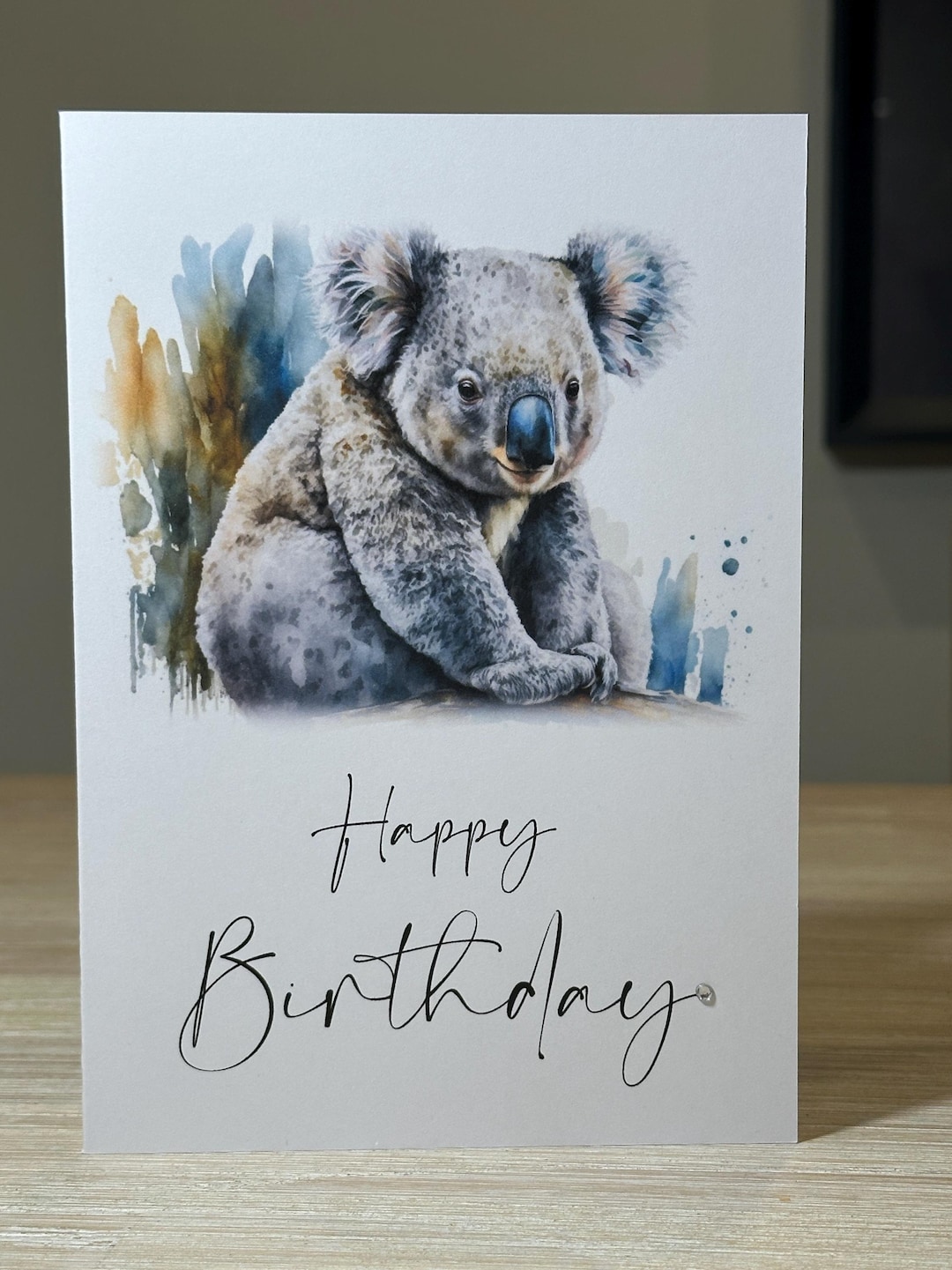 Koala Birthday Card, Personalised Koala Card, Personalised Koala — free download