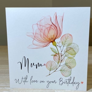 Mum birthday card