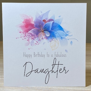 Daughter birthday card - option to personalise