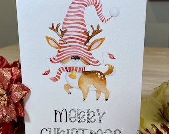 Christmas card, personalised Christmas card, reindeer Christmas card, 1st Christmas, son grandson Christmas card, nephew Christmas card