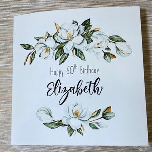Personalised birthday card - personalised age birthday card- card for her- card for friend daughter mum sister granddaughter