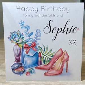Personalised birthday card